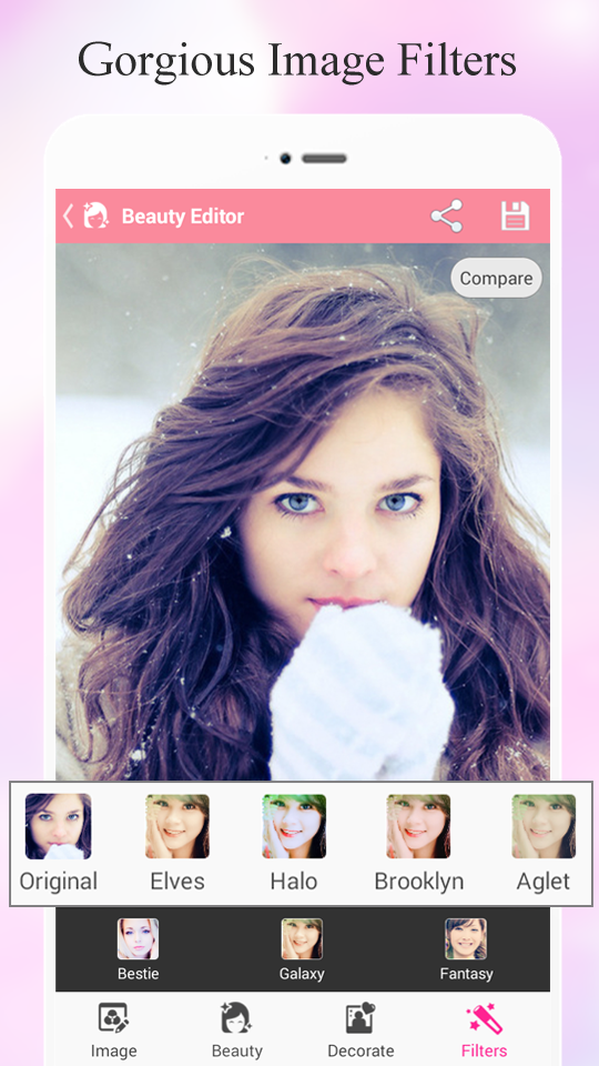 اسکرین شات 4 برنامه BestieCam -Selfie Photo Editor