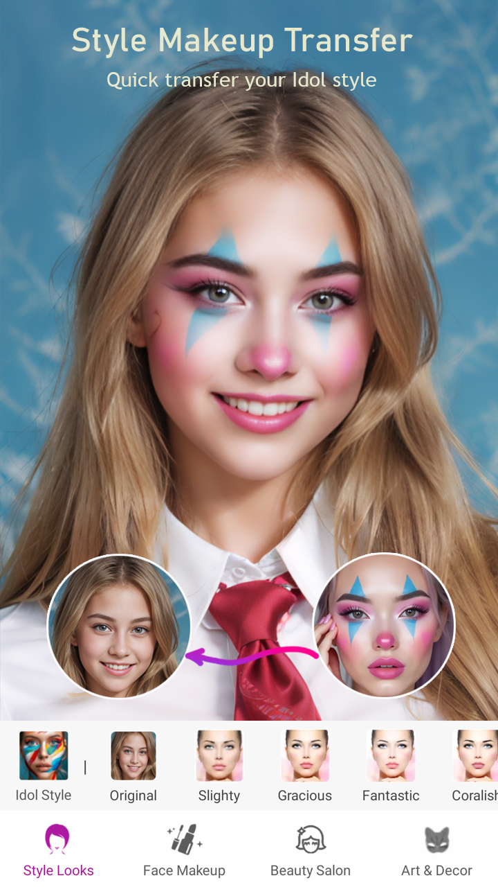 اسکرین شات 3 برنامه YouFace Makeup - Beauty Editor