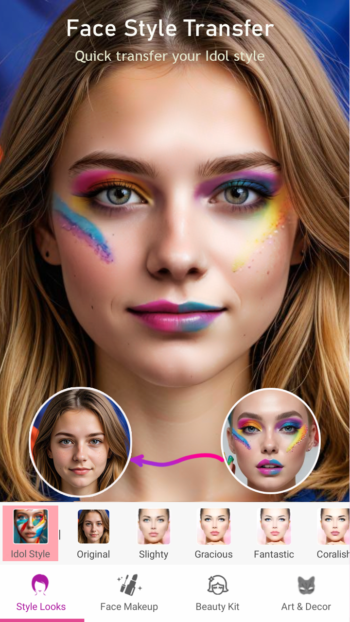 اسکرین شات 4 برنامه YouFace Makeup - Beauty Editor