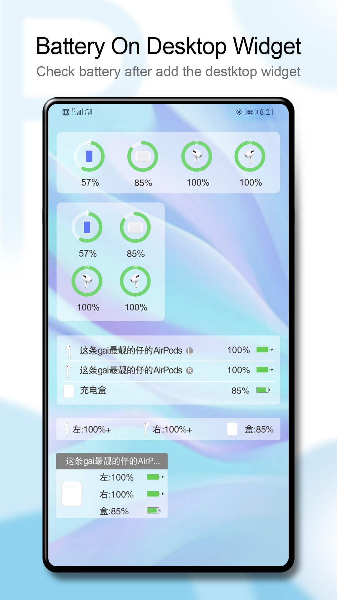 اسکرین شات 4 برنامه PodsBattery - AirPods battery