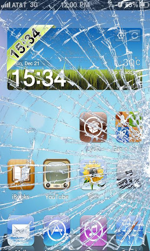 اسکرین شات 1 برنامه Fake Broken Screen