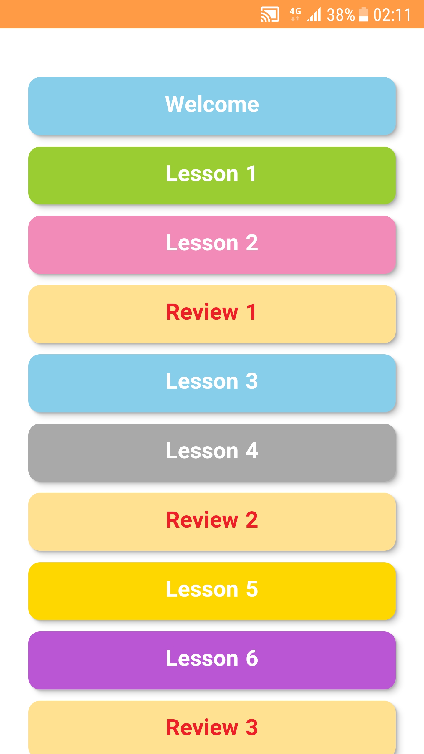 اسکرین شات 1 برنامه انگلیسی ۱ (زبان هفتم)