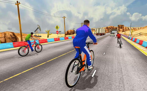 اسکرین شات 2 بازی Real Bike Cycle Racing 3D: BMX Bicycle Rider Games