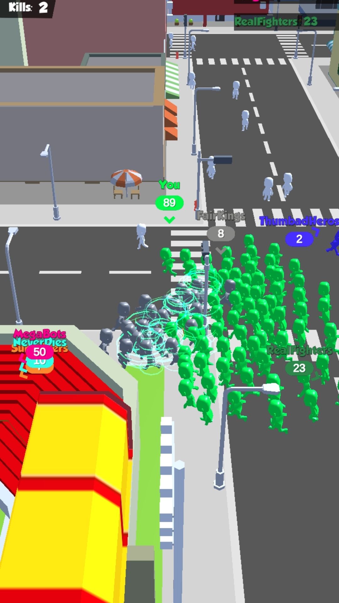 اسکرین شات 2 بازی Crowd Rush - City of Town