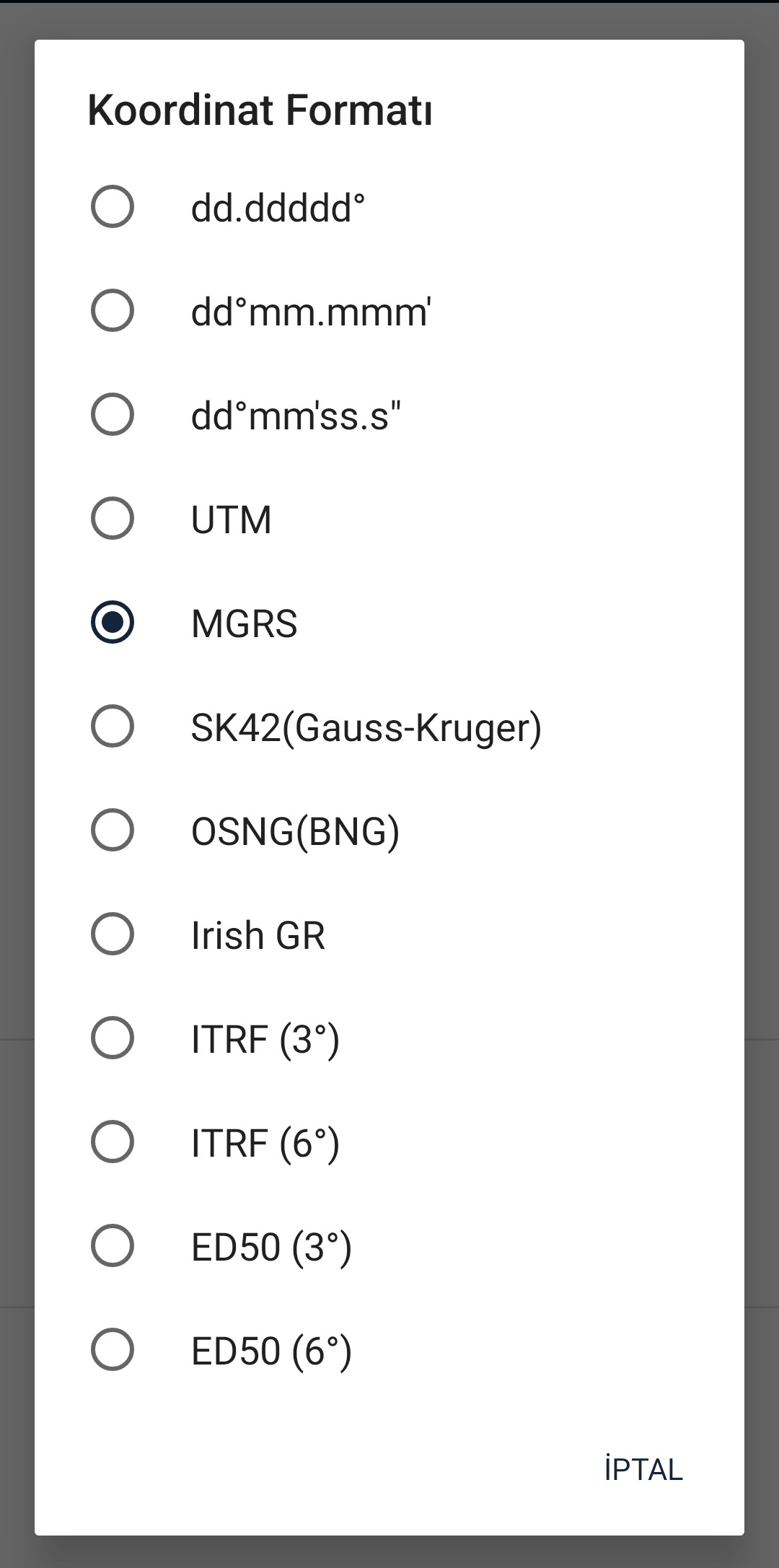 اسکرین شات 6 برنامه Mgrs & Utm Map: Tactical GPS