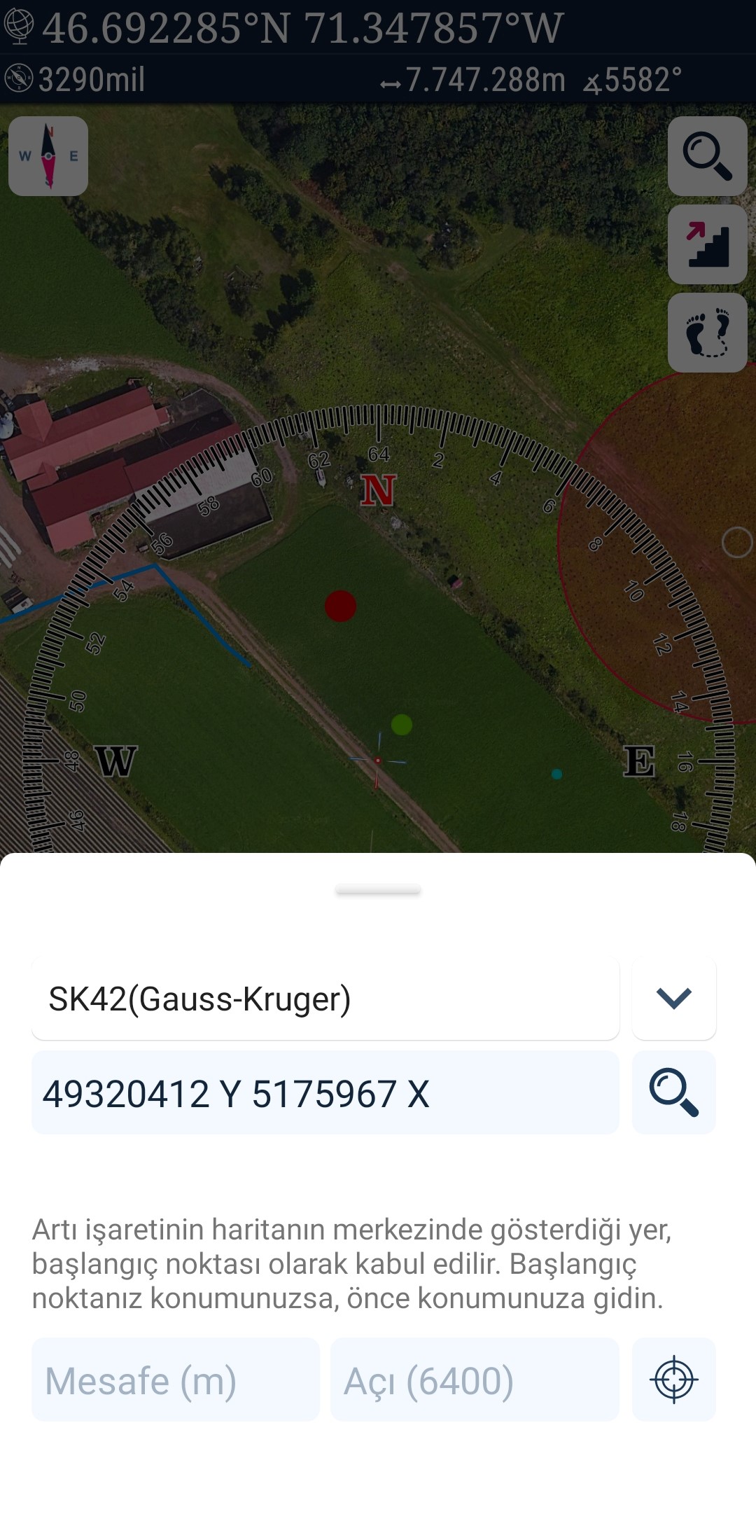 اسکرین شات 5 برنامه Mgrs & Utm Map: Tactical GPS