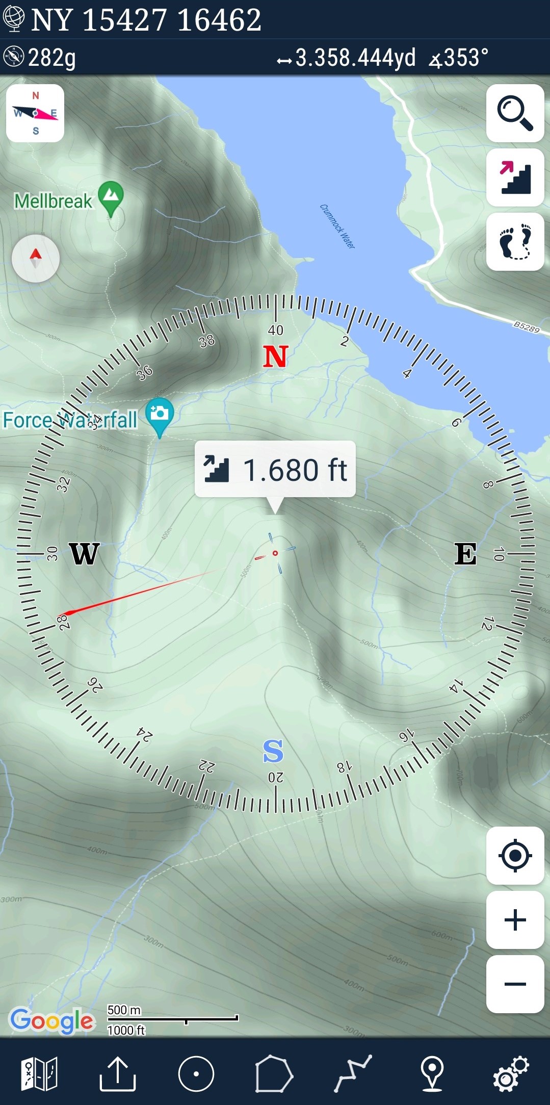 اسکرین شات 3 برنامه Mgrs & Utm Map: Tactical GPS