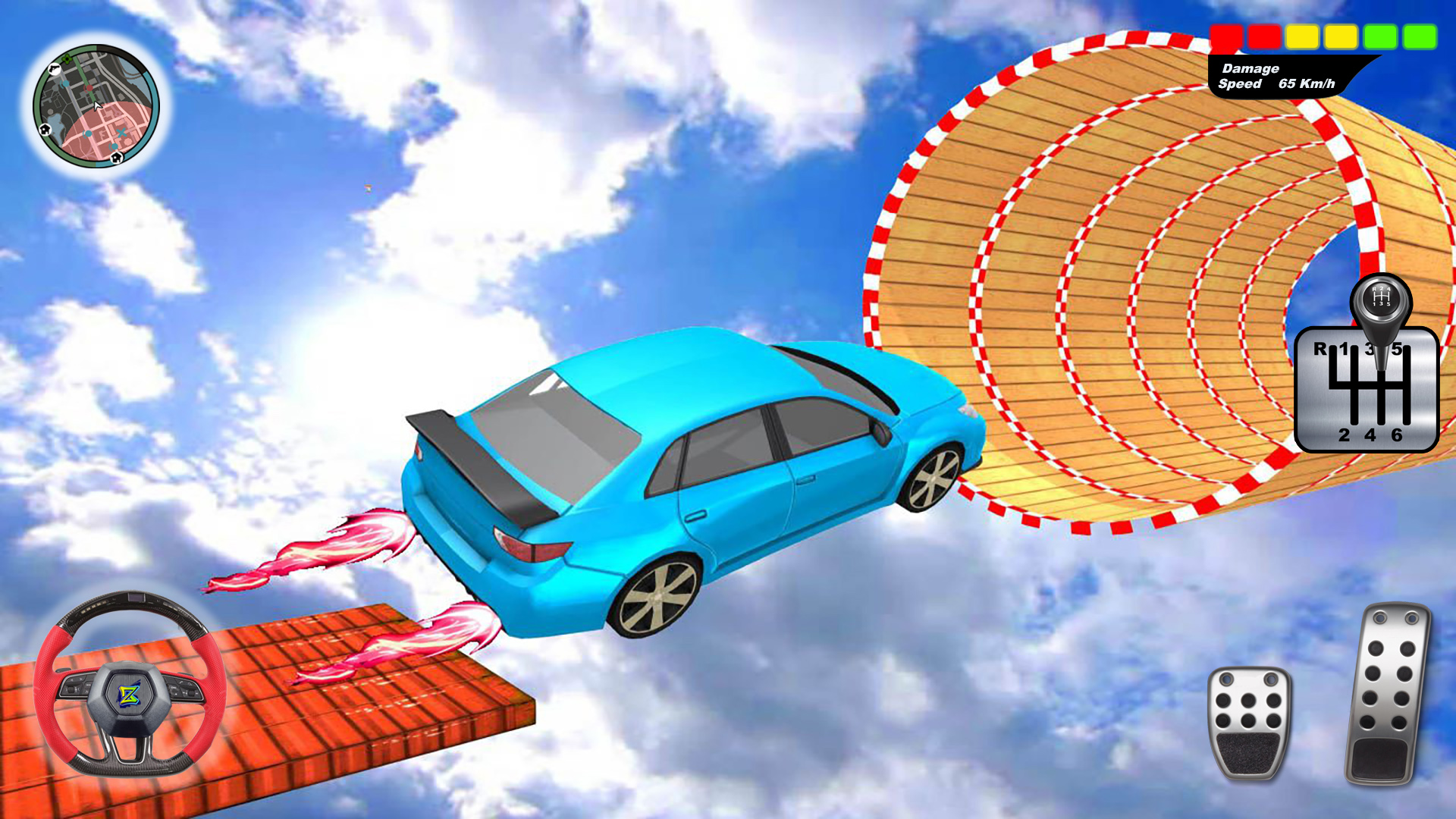 اسکرین شات 3 بازی Car Stunt Ramp Race: Car Games