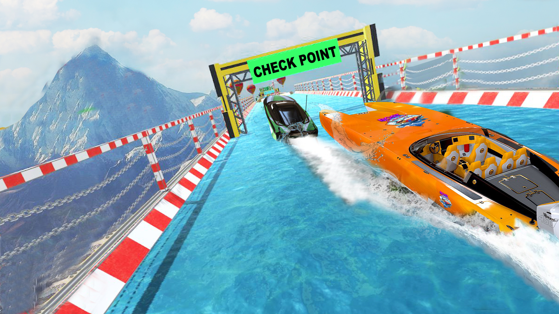 اسکرین شات 1 بازی Ski Boat Racing: Jet Boat Game