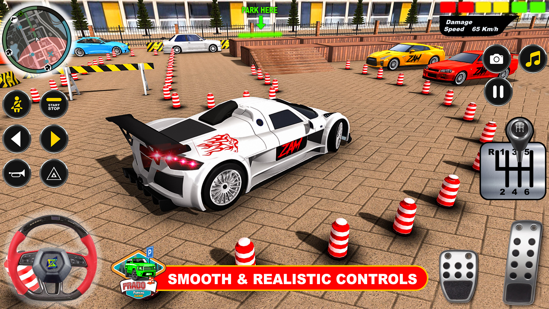 اسکرین شات 3 برنامه Prado Parking Game: Car Games