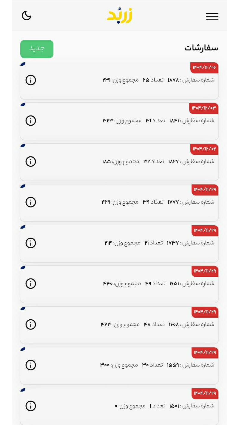 اسکرین شات 4 برنامه ‏‏‏‏زربد نمایندگان