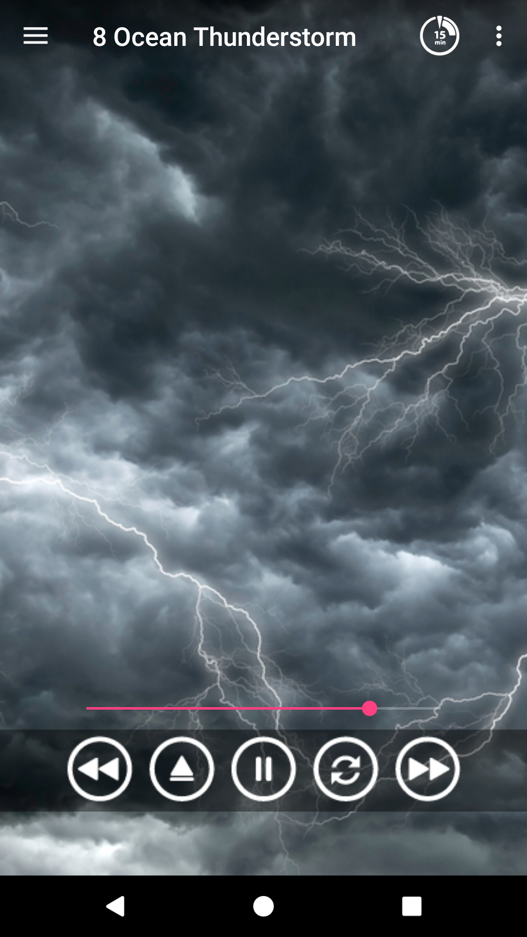 اسکرین شات 5 برنامه Thunderstorm sounds for sleep