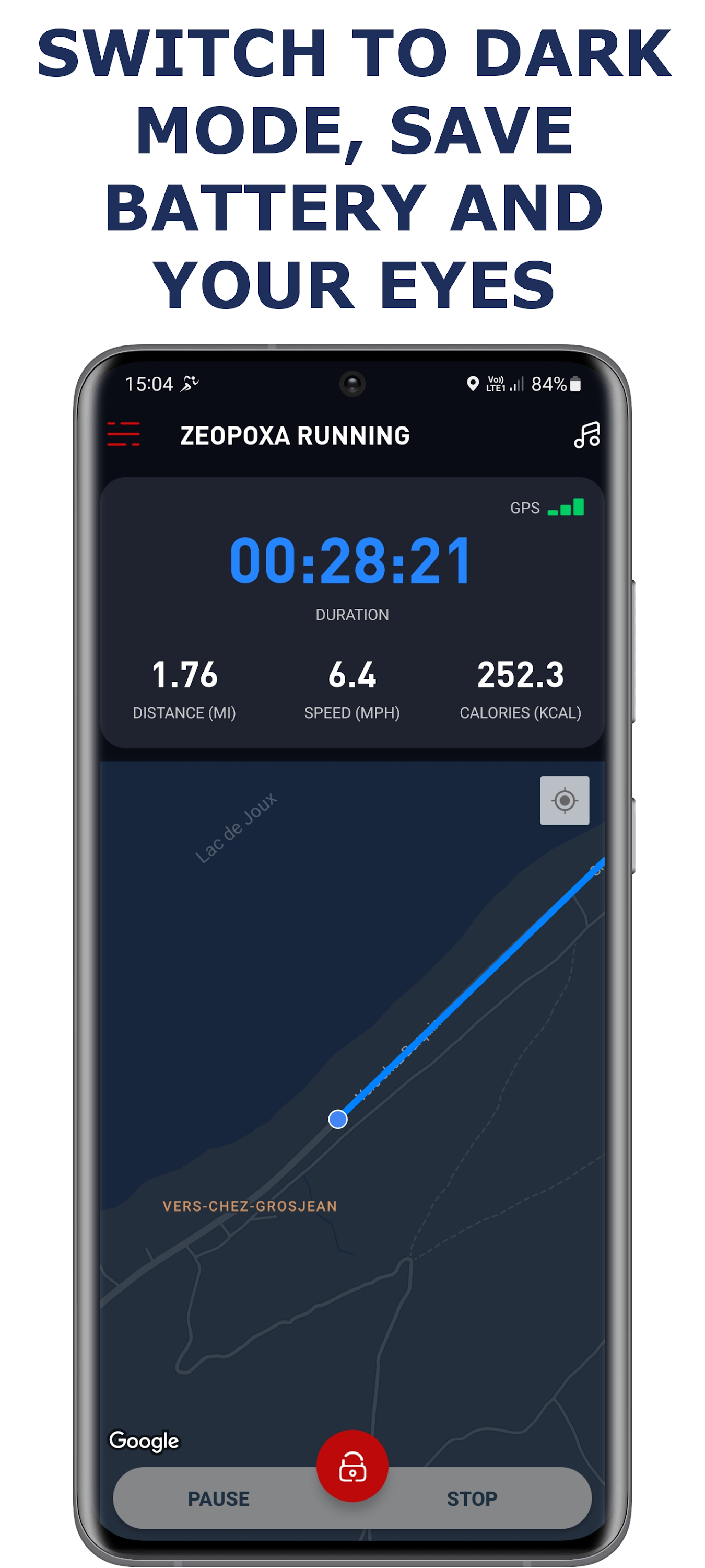 اسکرین شات 2 برنامه Running & Jogging, Run tracker