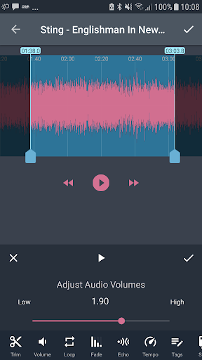 اسکرین شات 7 برنامه AndroSound Audio Editor