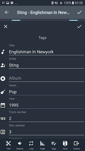 اسکرین شات 4 برنامه AndroSound Audio Editor