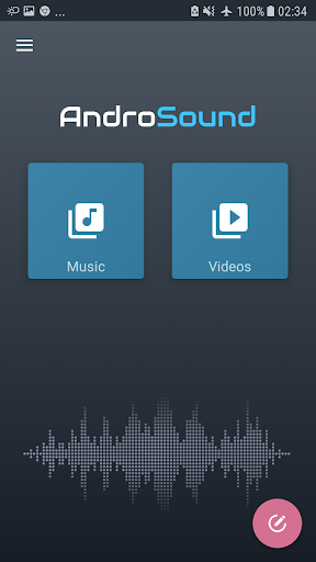 اسکرین شات 1 برنامه AndroSound Audio Editor