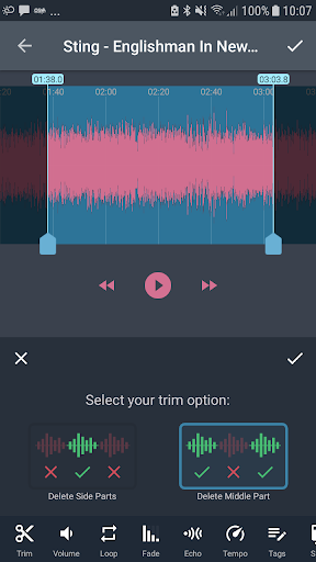اسکرین شات 5 برنامه AndroSound Audio Editor