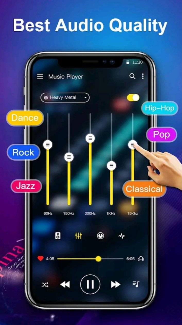 اسکرین شات 4 برنامه پخش کننده موسیقی - موزیک پلیر