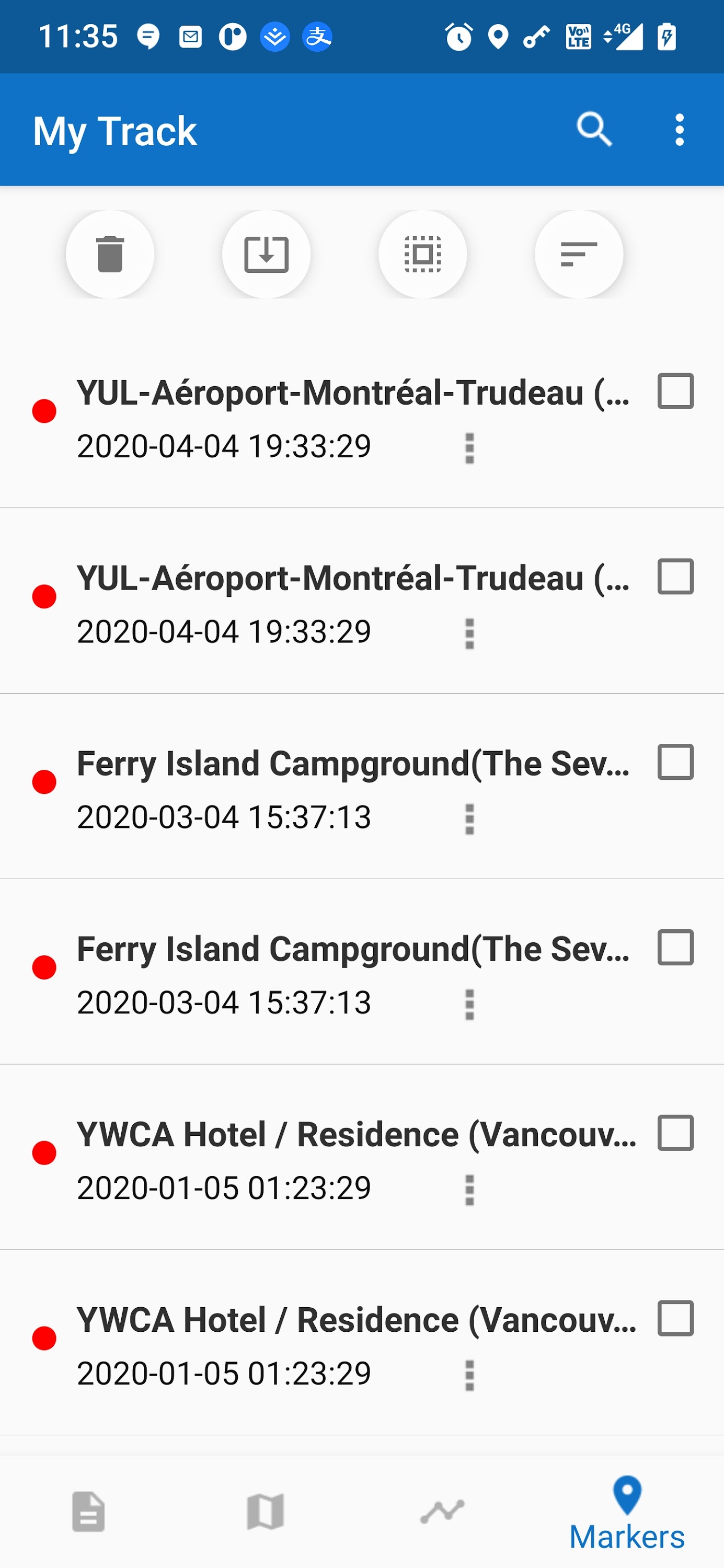 اسکرین شات 8 برنامه My Track