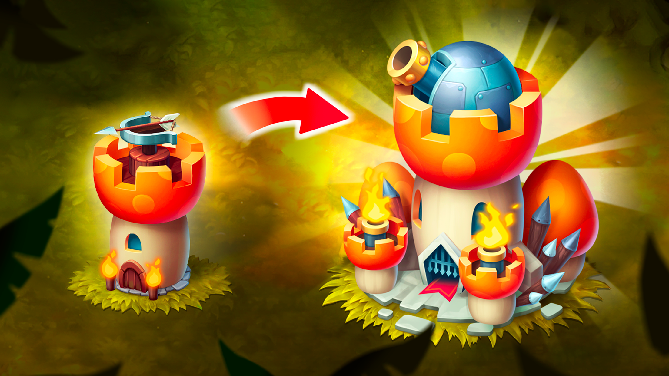 اسکرین شات 3 بازی Mushroom Wars 2: Epic RTS war