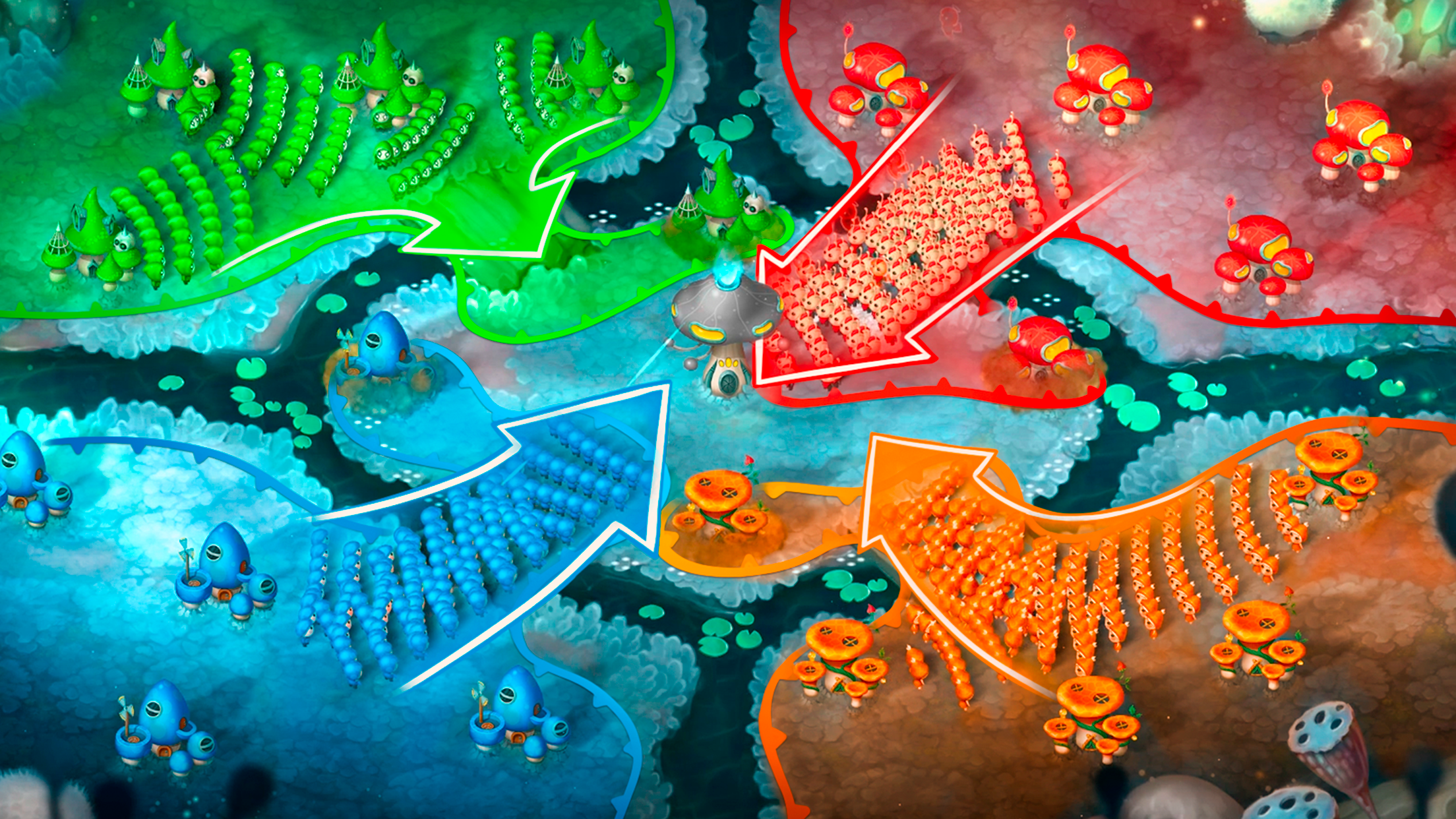 اسکرین شات 4 بازی Mushroom Wars 2: Epic RTS war