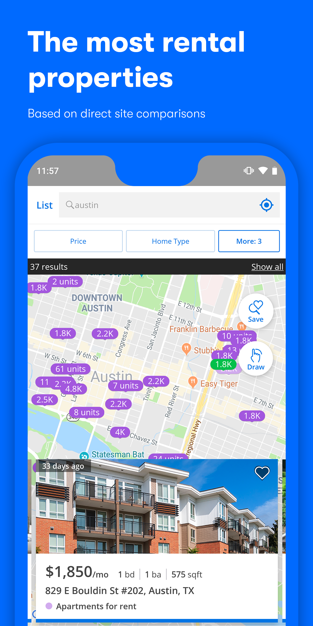 اسکرین شات 1 برنامه Apartments & Rentals - Zillow