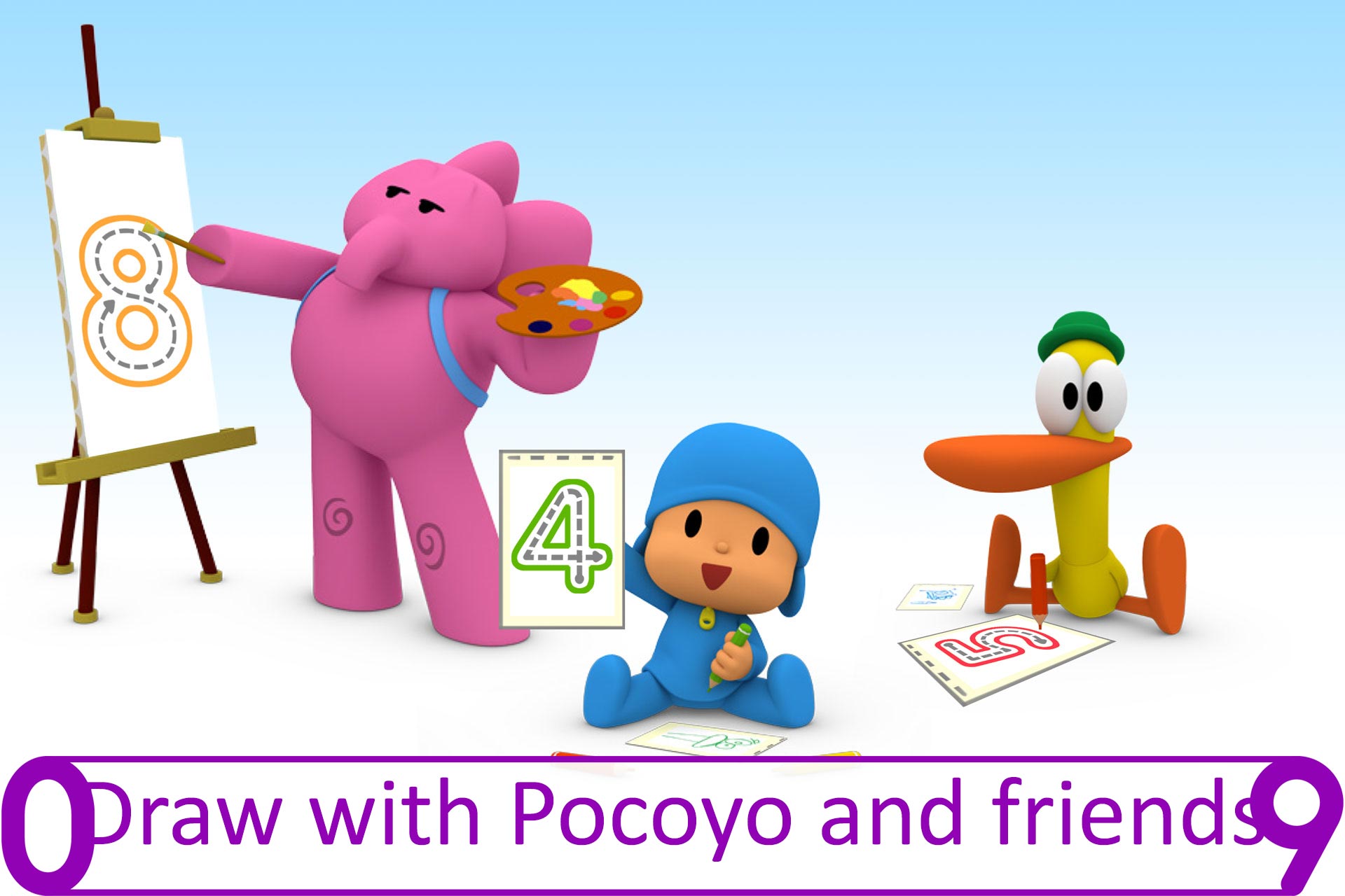 اسکرین شات 4 بازی Pocoyo's Numbers game: 1, 2, 3