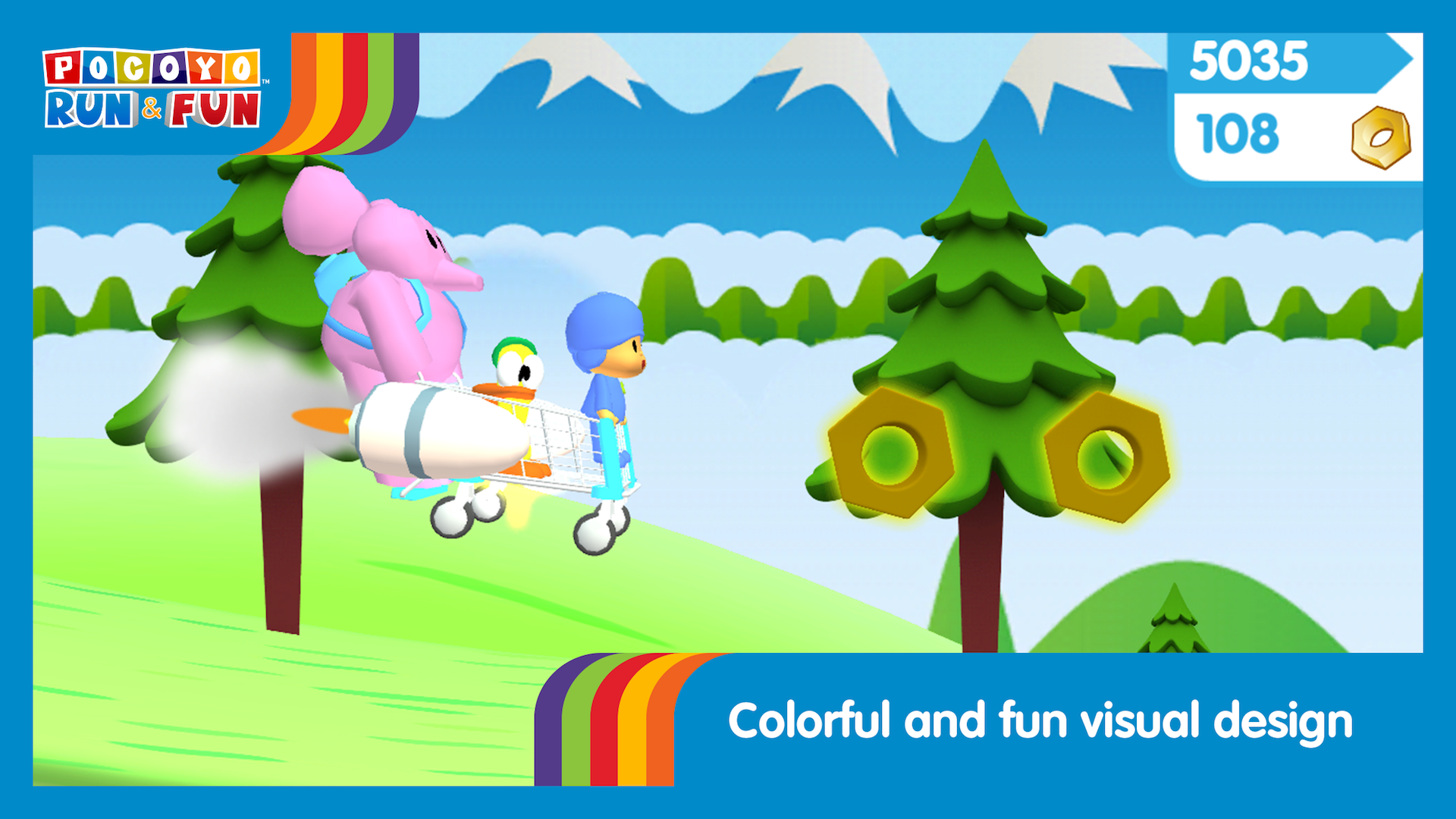 اسکرین شات 5 بازی Pocoyo Run & Fun: Cartoon Jump