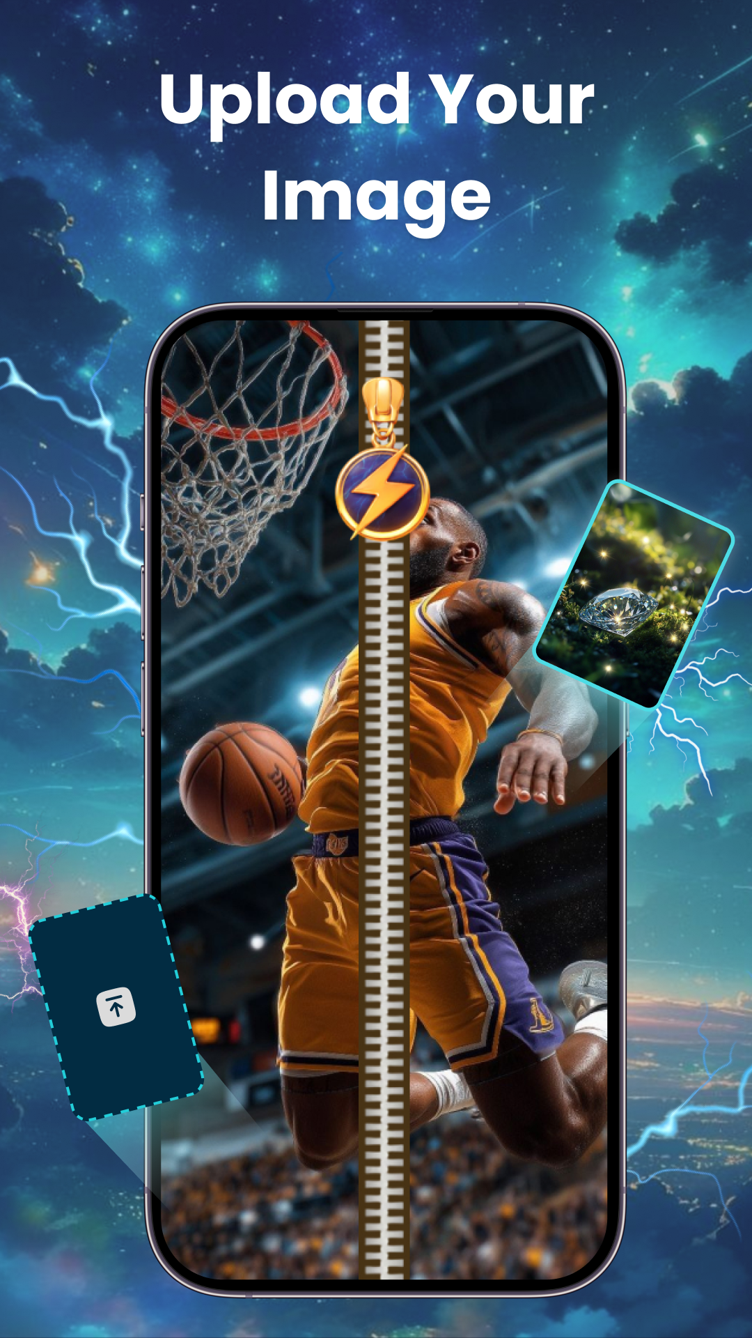 اسکرین شات 3 برنامه Zipper Lock Screen, Wallpapers