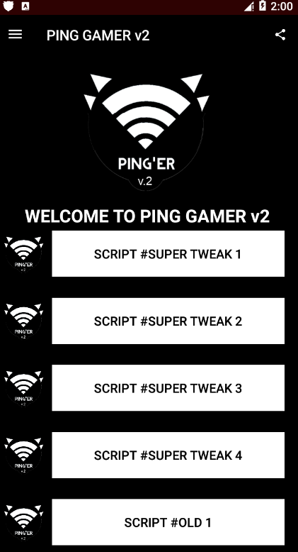 اسکرین شات 3 برنامه PING GAMER v.2 - Anti Lag For Mobile Game Online