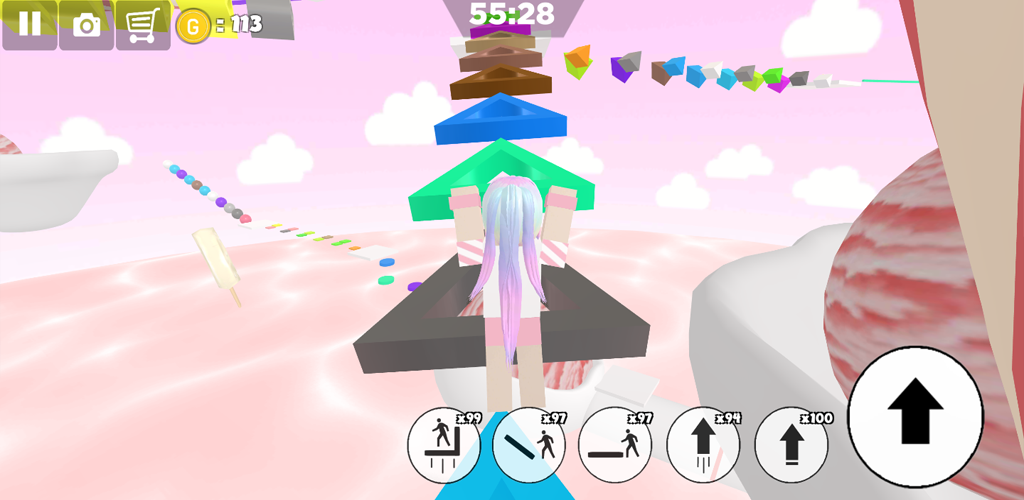 اسکرین شات 4 بازی Ice cream swirl parkour girl