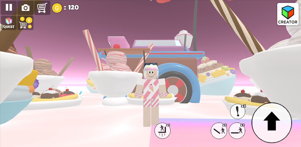 اسکرین شات 1 بازی Ice cream swirl parkour girl