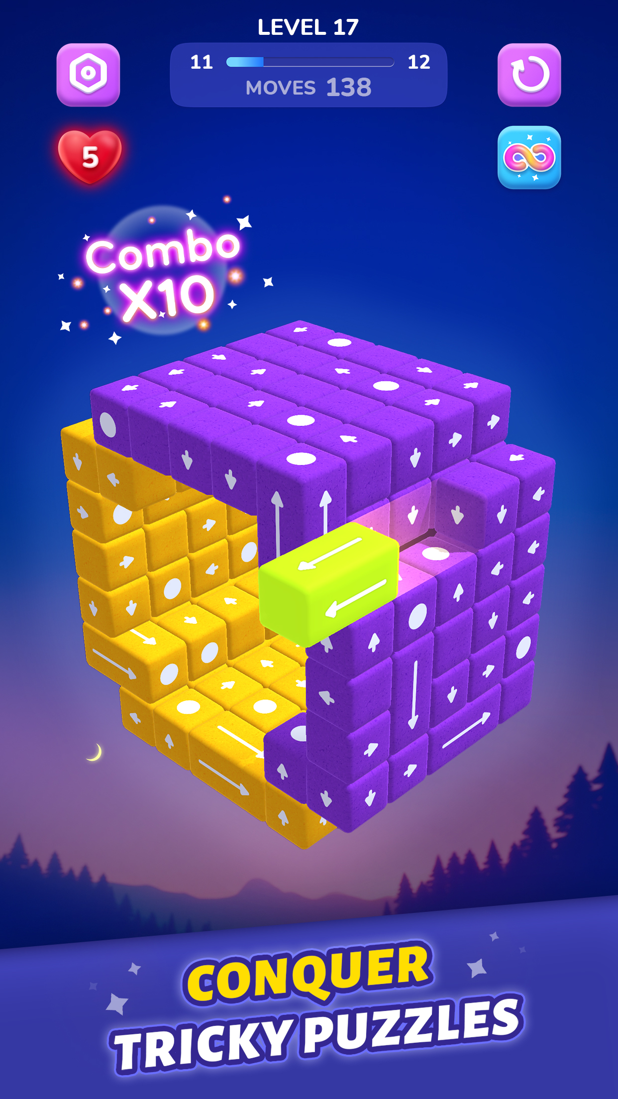 اسکرین شات 2 بازی Block Away - Tap Out Puzzle