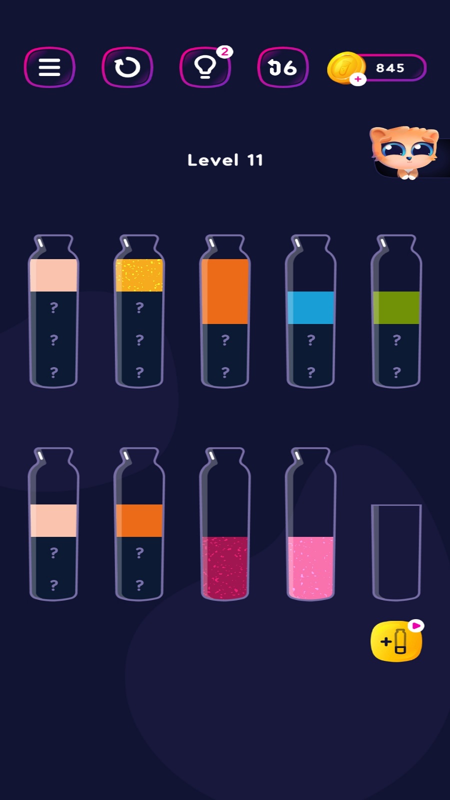 اسکرین شات 4 بازی پازل مرتب سازی آب رنگ ها | نسخه مود شده