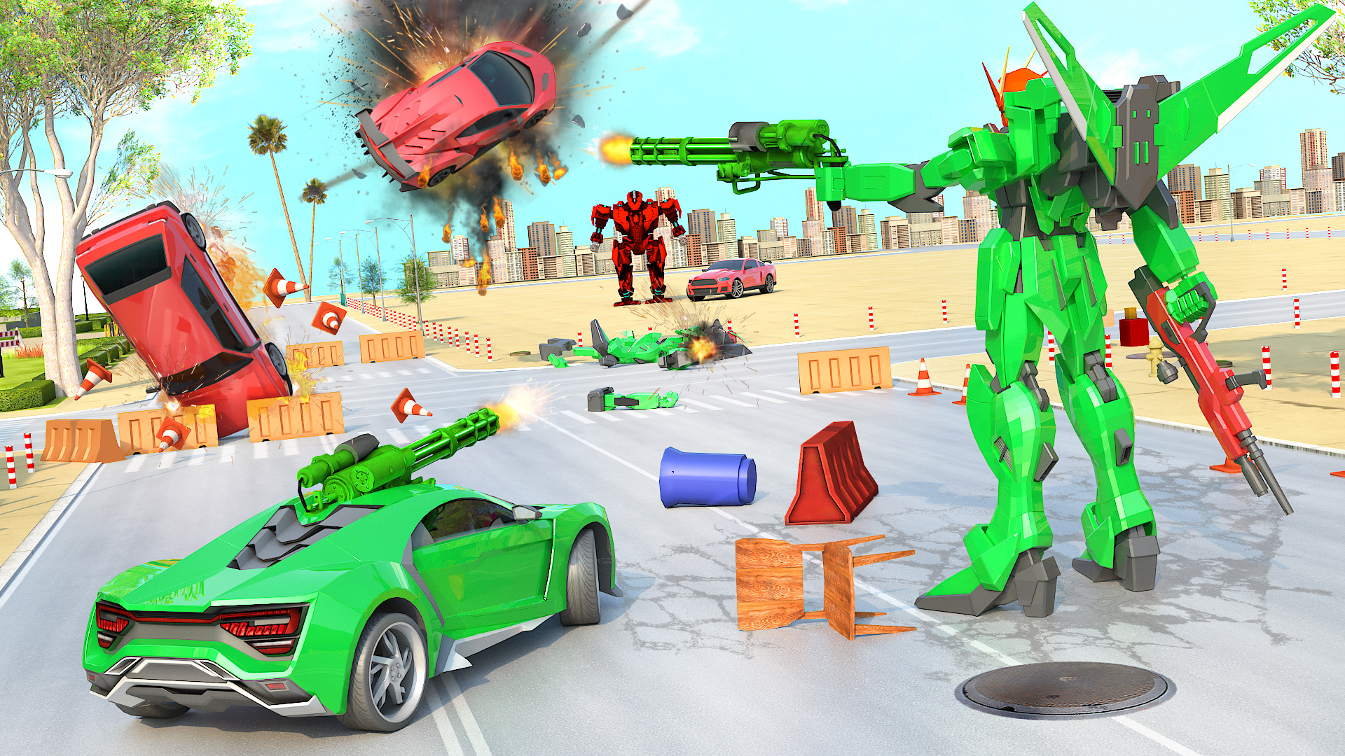 اسکرین شات 3 بازی Robot Transform Hero Game