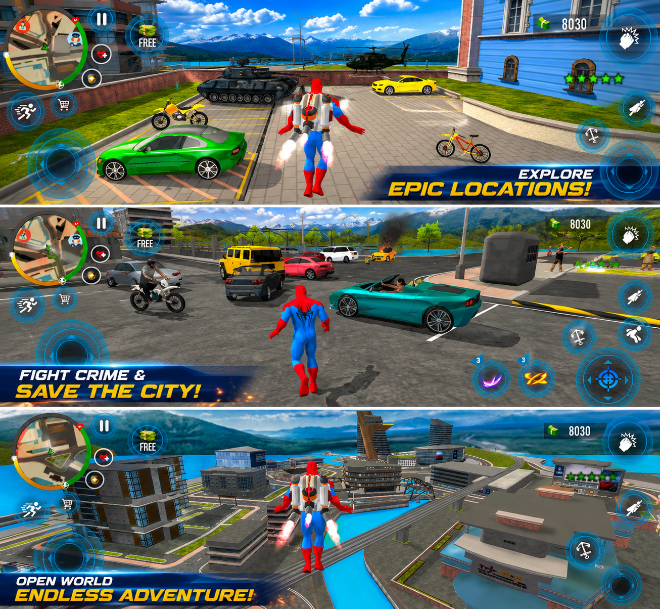 اسکرین شات 1 بازی Spider Miami Gangster Hero Man