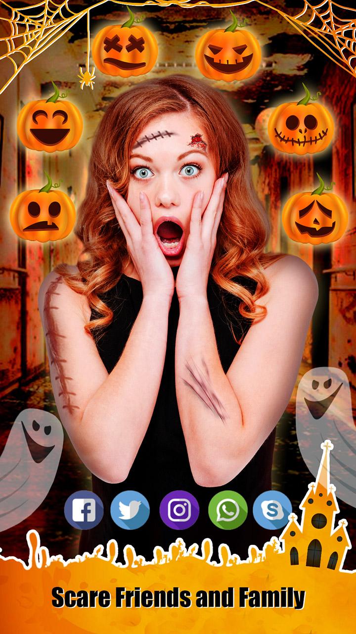 اسکرین شات 5 برنامه Halloween Photo Editor - Scary