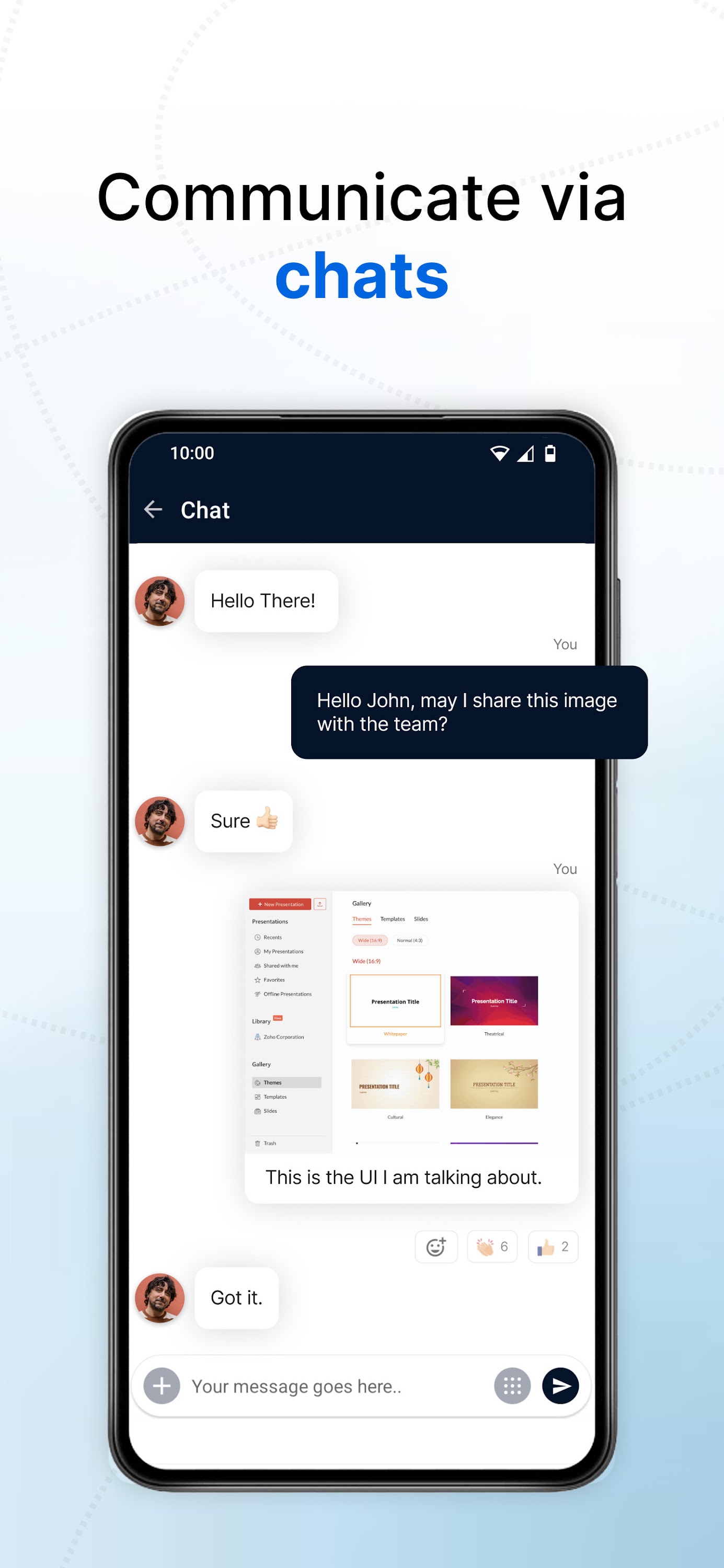 اسکرین شات 4 برنامه Zoho Meeting - Meet Virtually