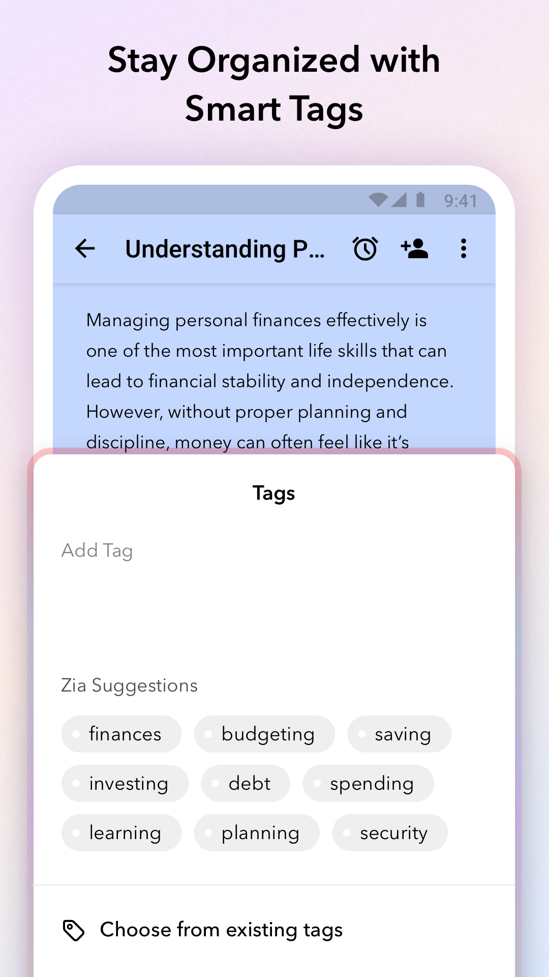 اسکرین شات 4 برنامه Notebook - Note taking & AI
