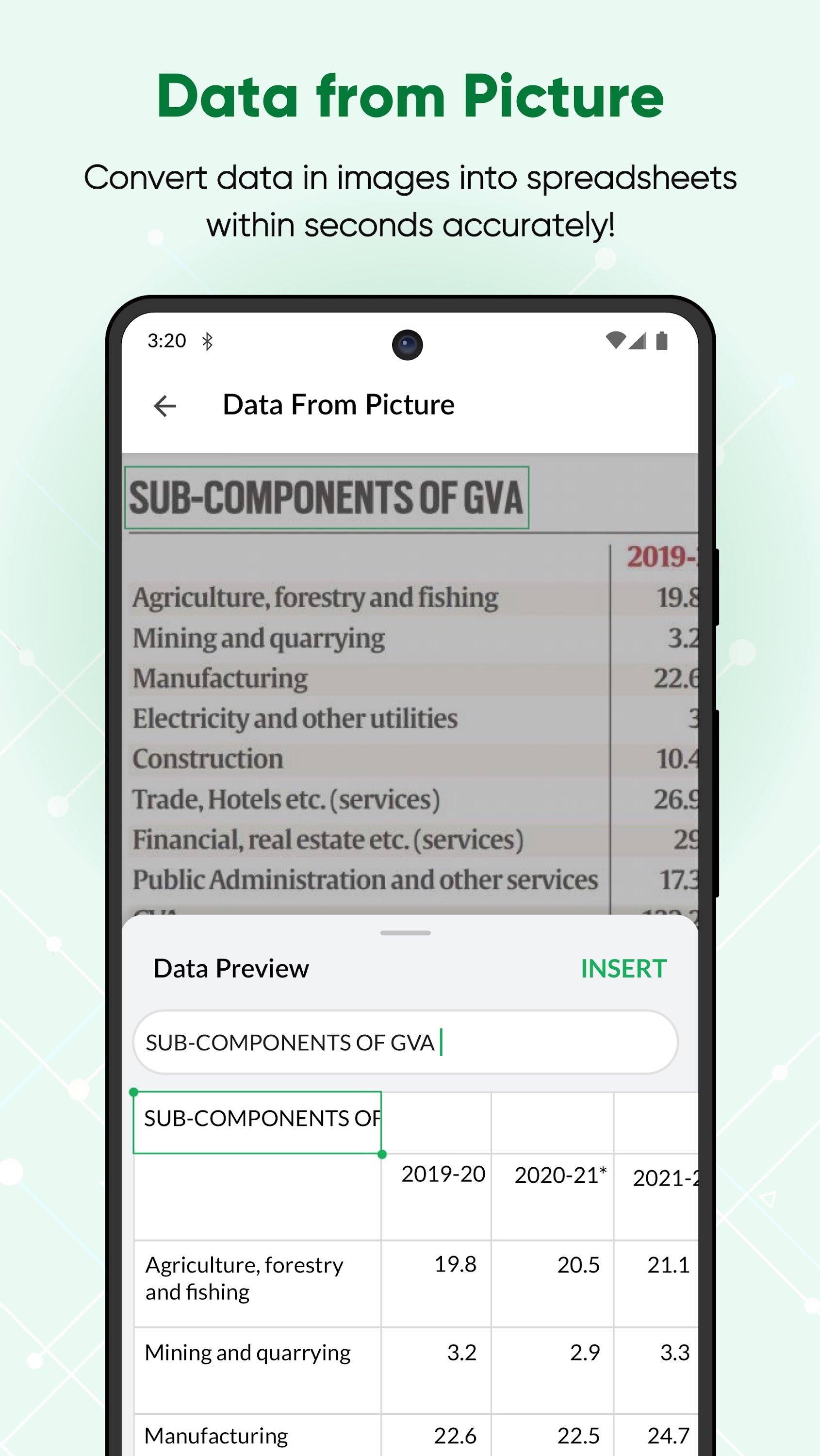 اسکرین شات 4 برنامه Zoho Sheet: Spreadsheet App