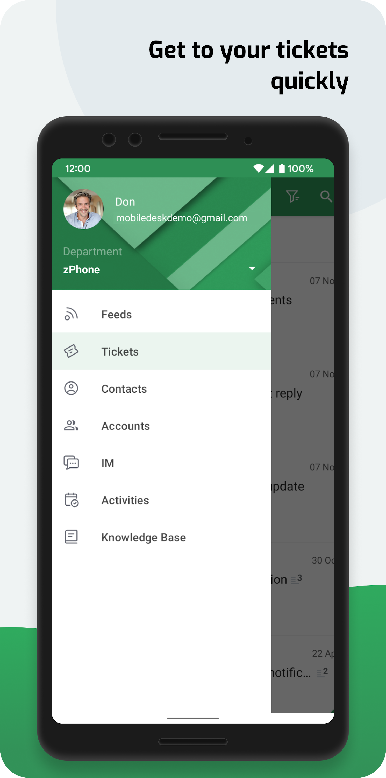 اسکرین شات 3 برنامه Zoho Desk