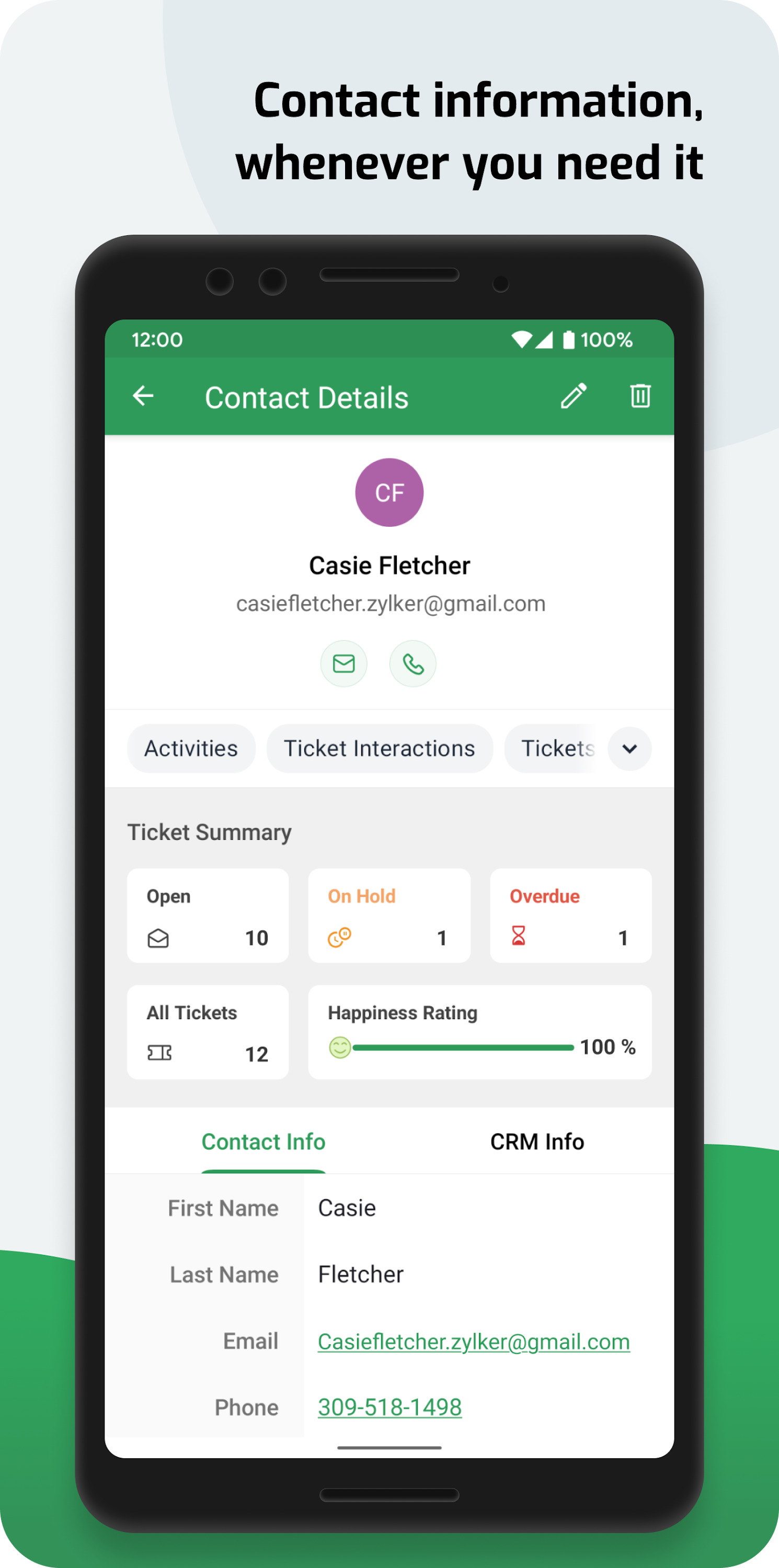 اسکرین شات 5 برنامه Zoho Desk
