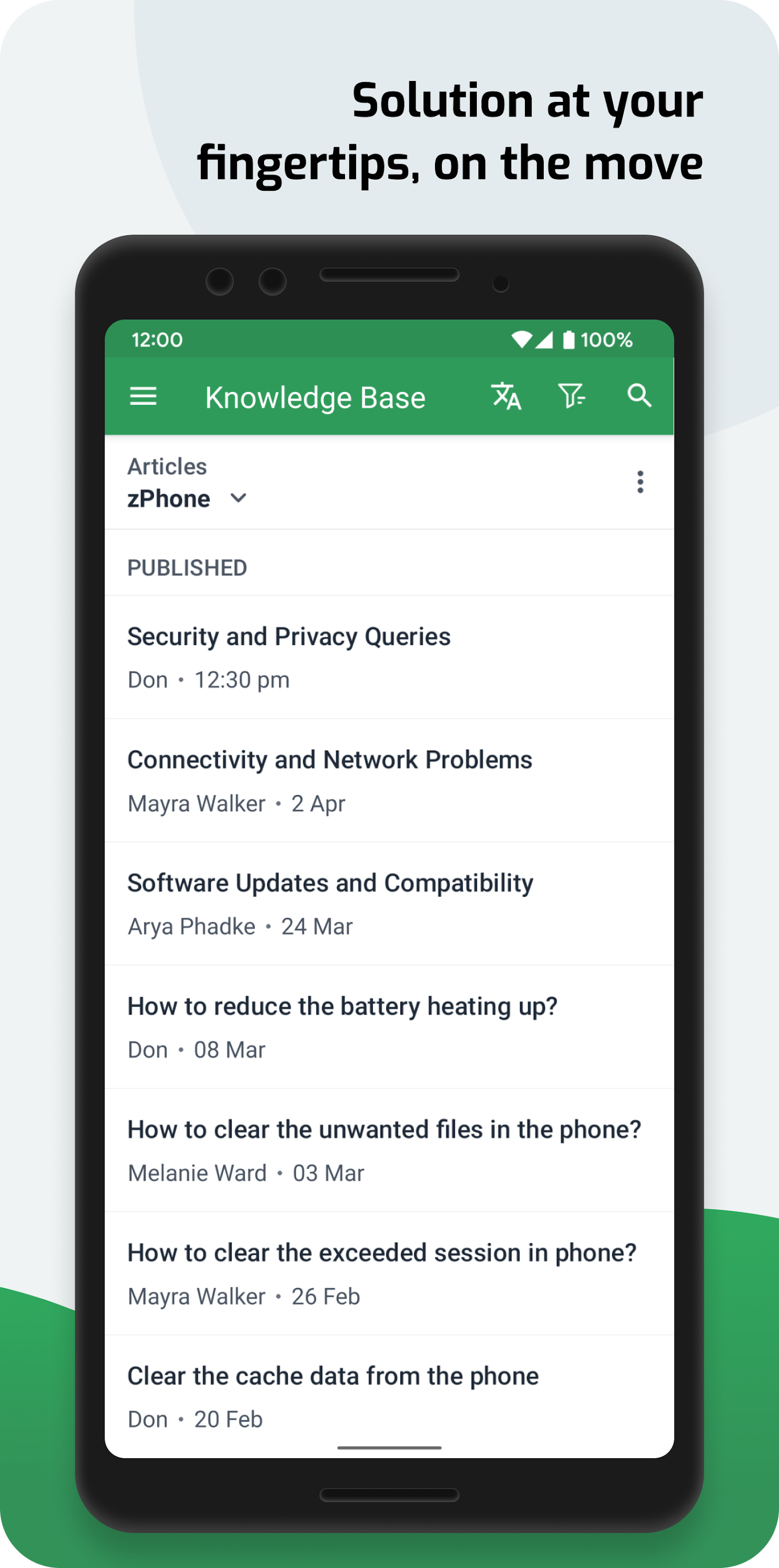 اسکرین شات 7 برنامه Zoho Desk