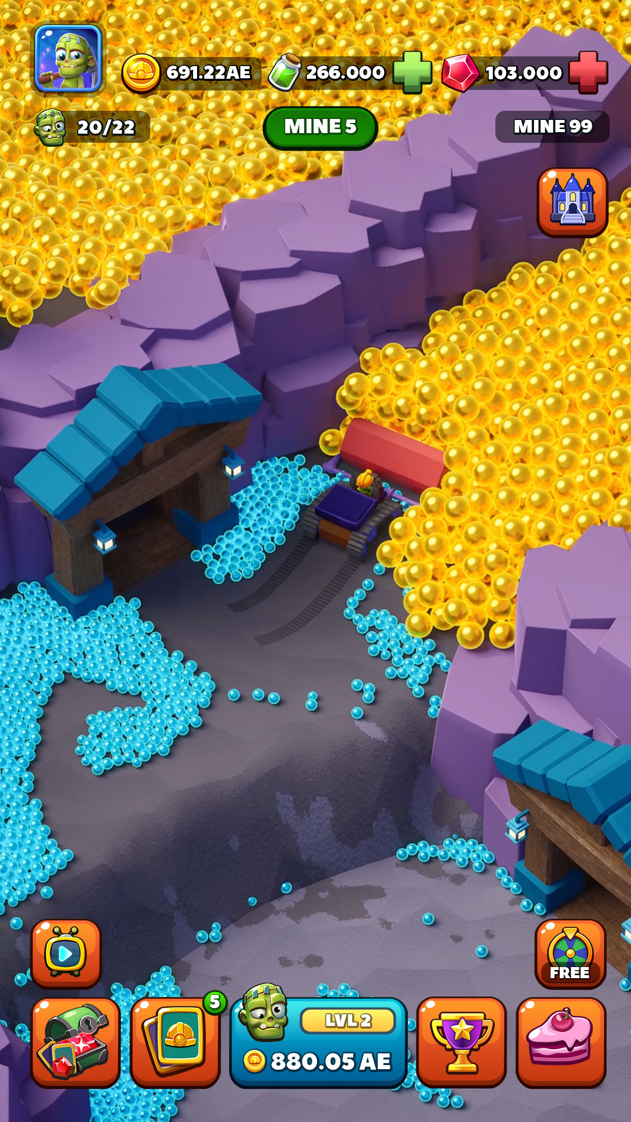 اسکرین شات 4 بازی Idle Zombie Miner: Gold Tycoon