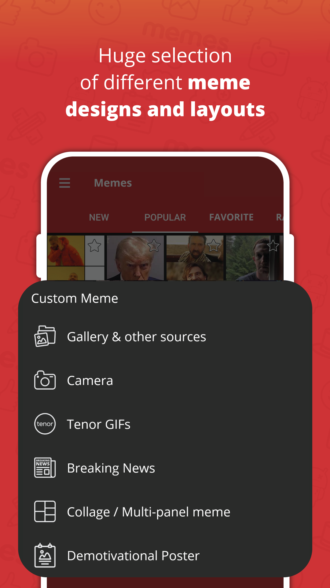 اسکرین شات 7 برنامه Meme Generator
