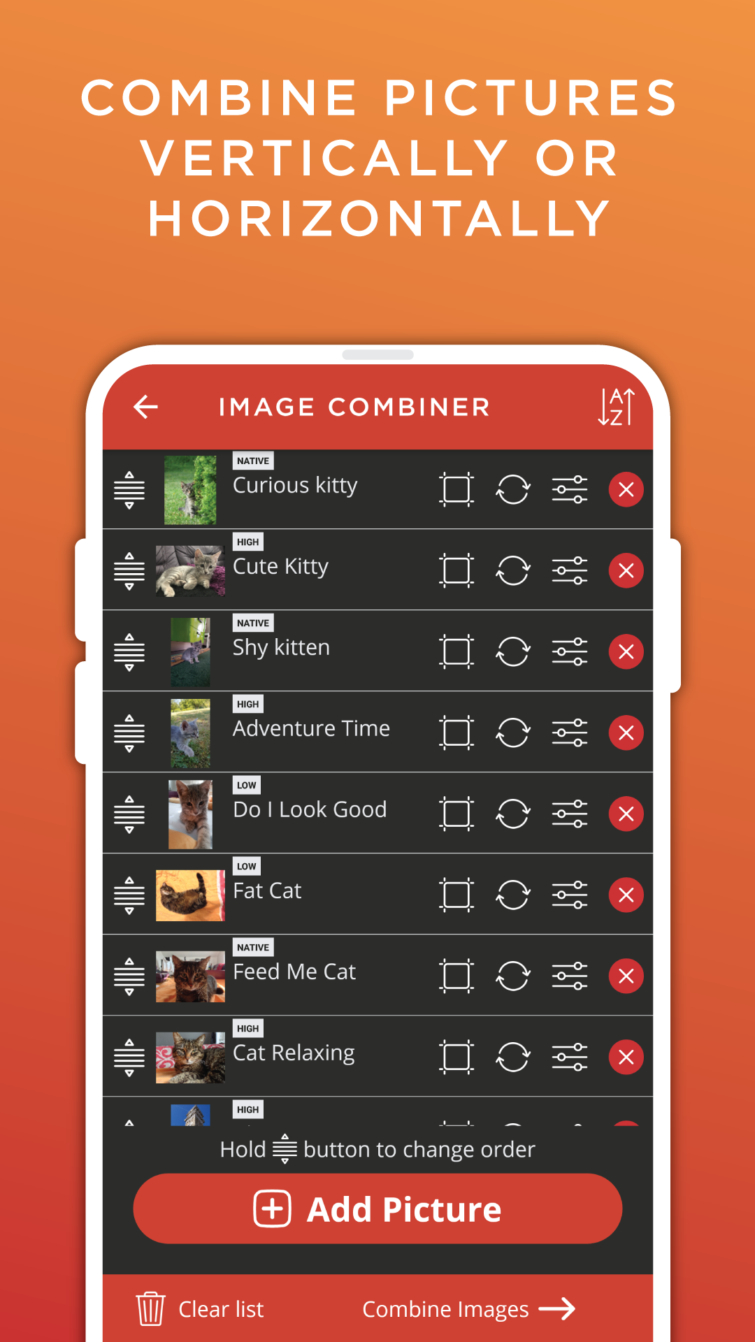 اسکرین شات 2 برنامه Image Combiner & Editor