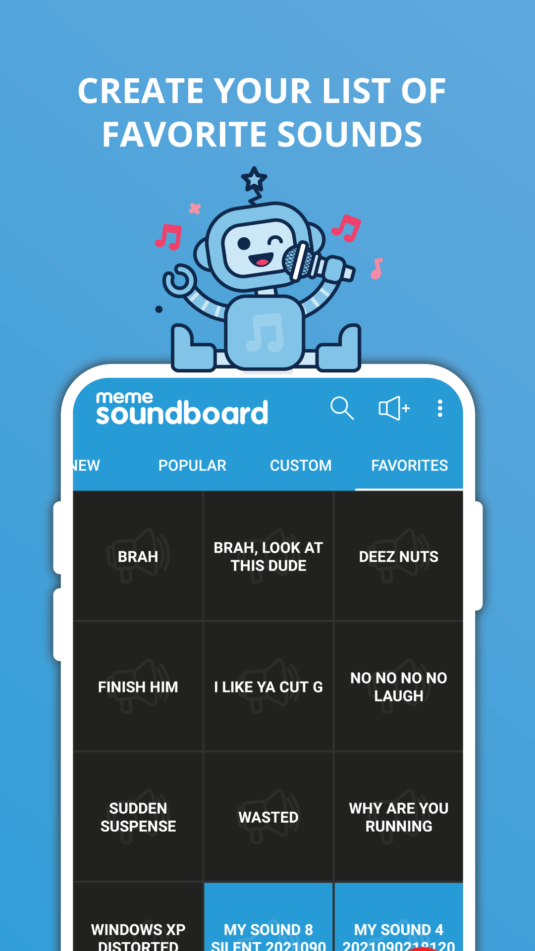اسکرین شات 5 برنامه Meme Soundboard by ZomboDroid
