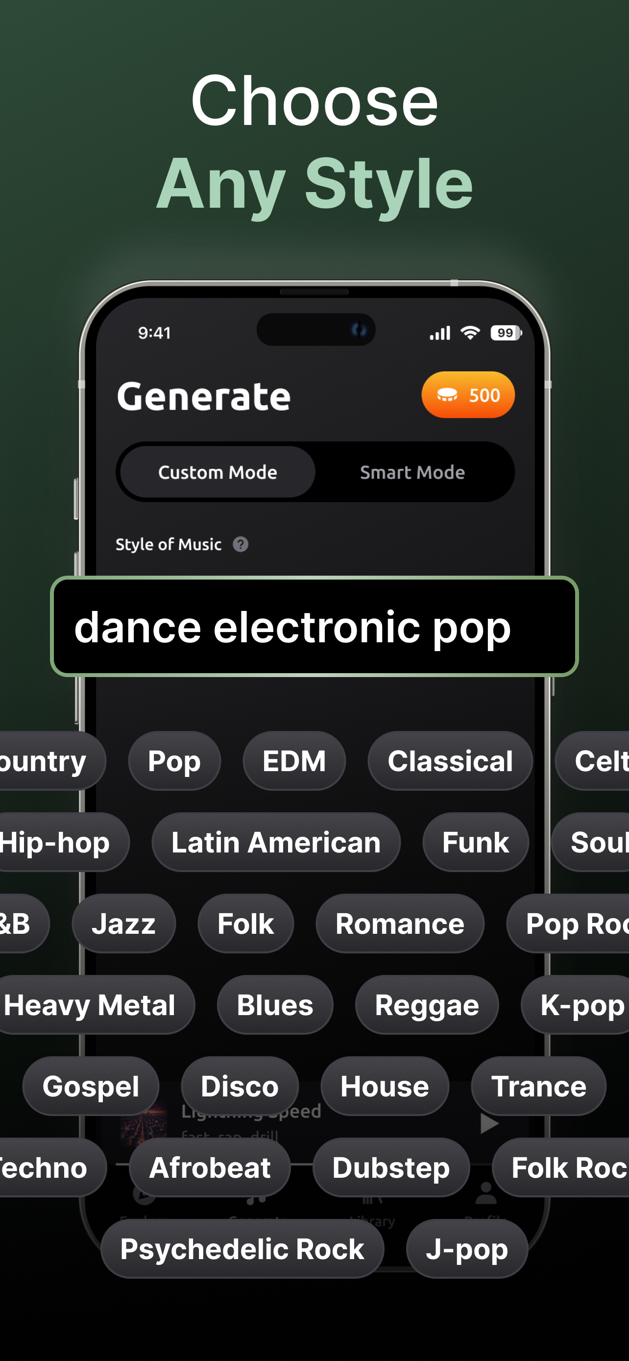 اسکرین شات 3 برنامه Zona: AI Song Maker & Creator