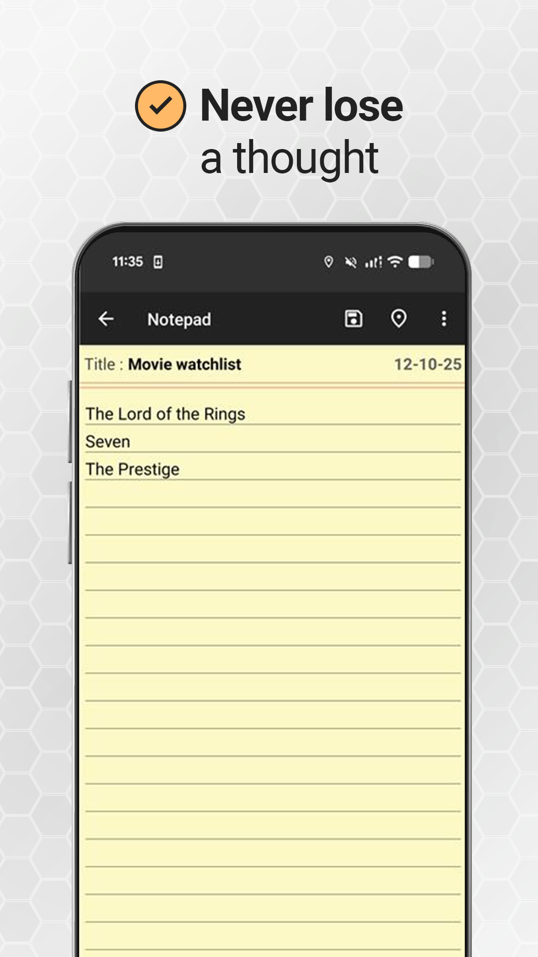 اسکرین شات 2 برنامه Notepad – Notes and To Do List