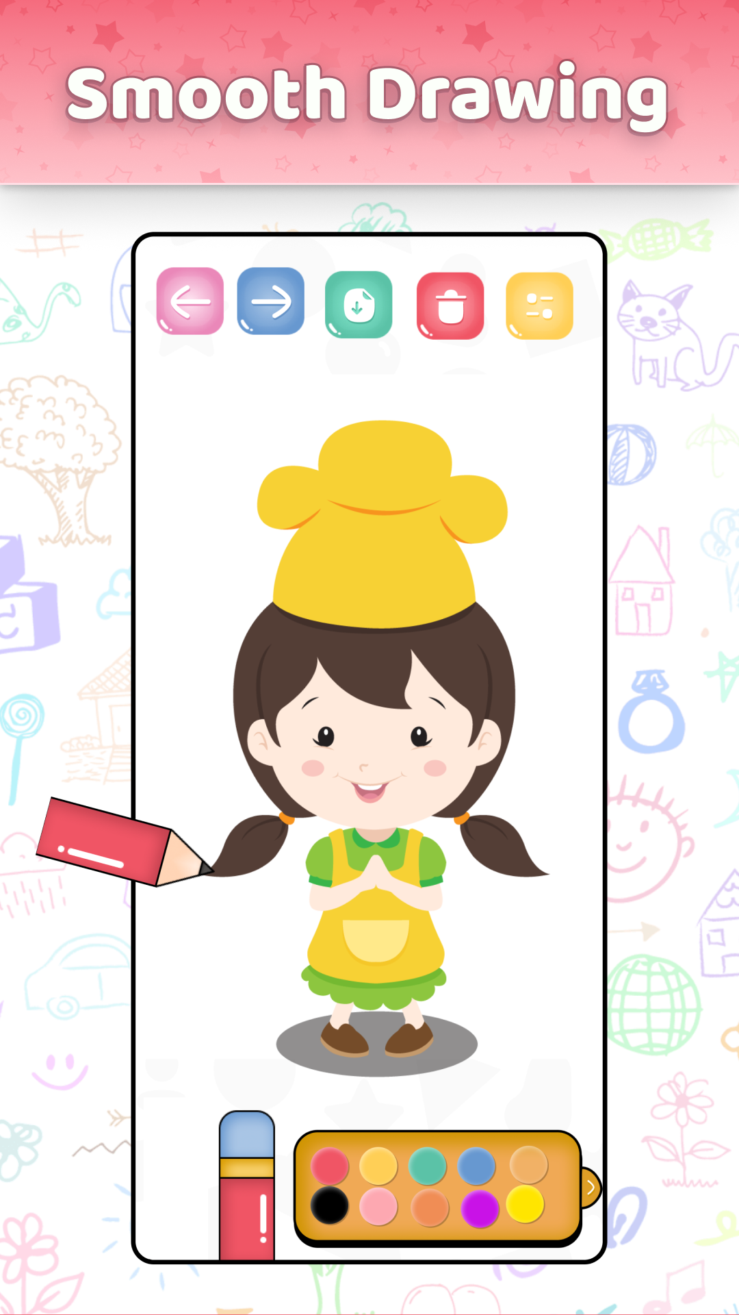 اسکرین شات 2 برنامه Simple Draw: Sketch & Drawing